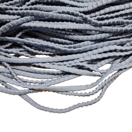 Gummi Kord mit  Muster 7x4mm  hellblau 1m