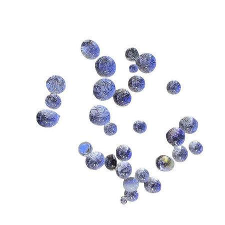 Dichro Dots blau 3-6mm 10stk.