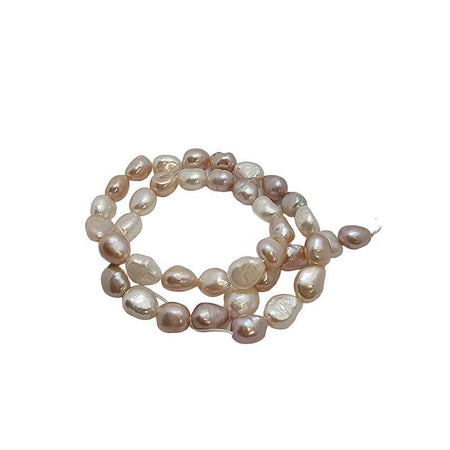 Süsswasserperle ca.8.5-11.5mm  Naturfarben 1 Strang