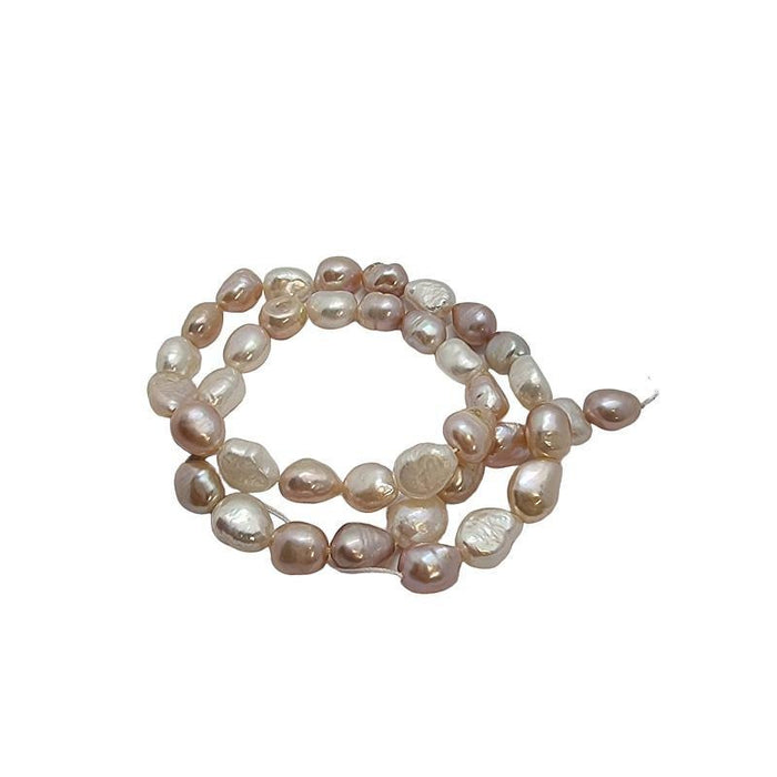 Süsswasserperle ca.8.5-11.5mm  Naturfarben 1 Strang
