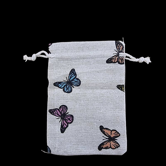 Stoff-Säckli Schmetterling bunt  1 Stück  14x10cm