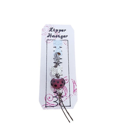 Zipper Hänger Pink Dotty  mit Karabiner