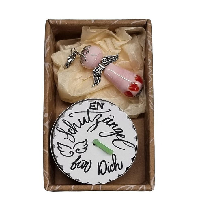 Schutz Engel Leila für dich rosa mit Herzli