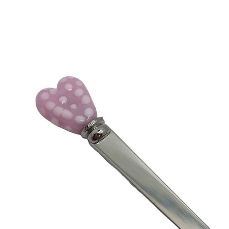 Herzchen Löffeli mit Glas Herz pink 1 Stk – Bild 2