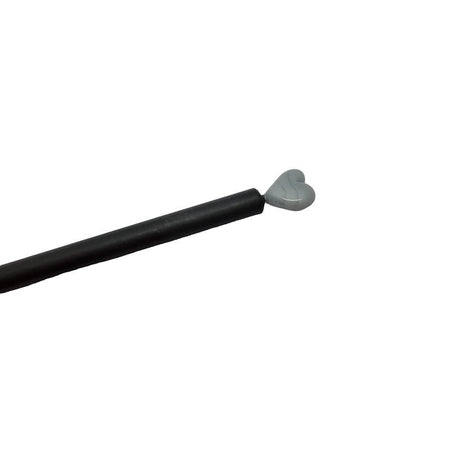 Bleistift mit Handgefertigtem Herz aus Glas grau 1 Stk