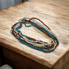 Glasperlenstränge Mix BOHO Style 10 Stränge ca. 35 cm