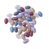Glasperlen Farbenmix mit Spezial  Glitzerummantelung 100gr