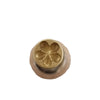 Messing Mini Stempel Dasy mit Holzgriff 1 Stück