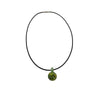 Murano Glas Anhänger Implosion Seegras mit Kette – Bild 2
