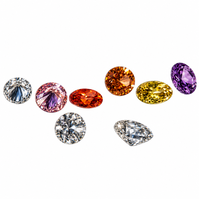 xl Zirkonia 2.5mm mix  -650 C° Farbstabil  50 Stk.