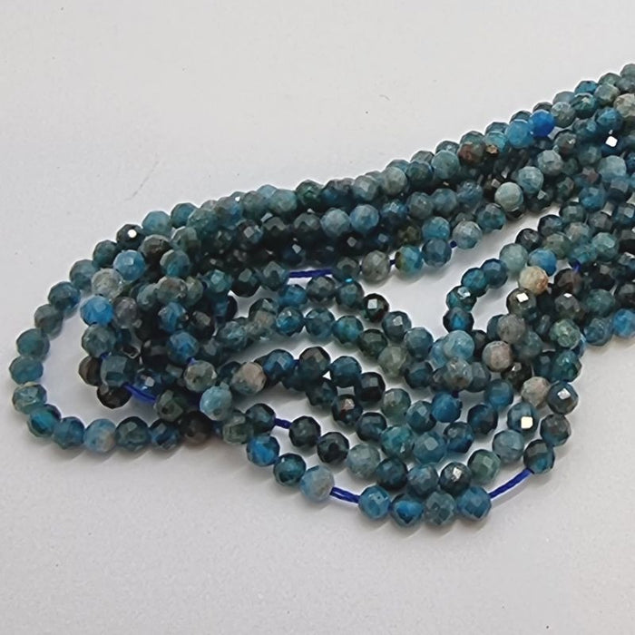 Apatite facettiert 3mm 1 Strang ca. 39cm