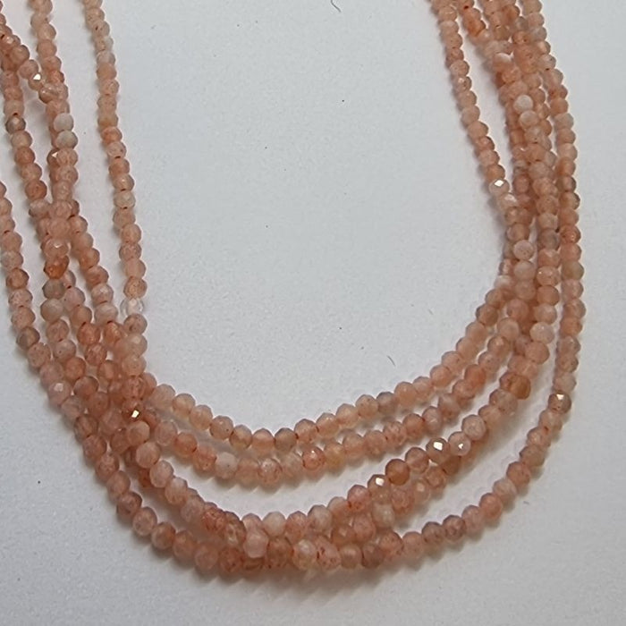 Sunstone facettiert 2.3mm 1 Strang
