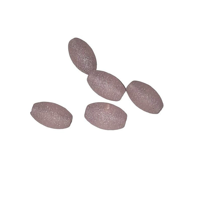 Glasperlen mit Spezial  Glitzerummantelung rosa 20Stk