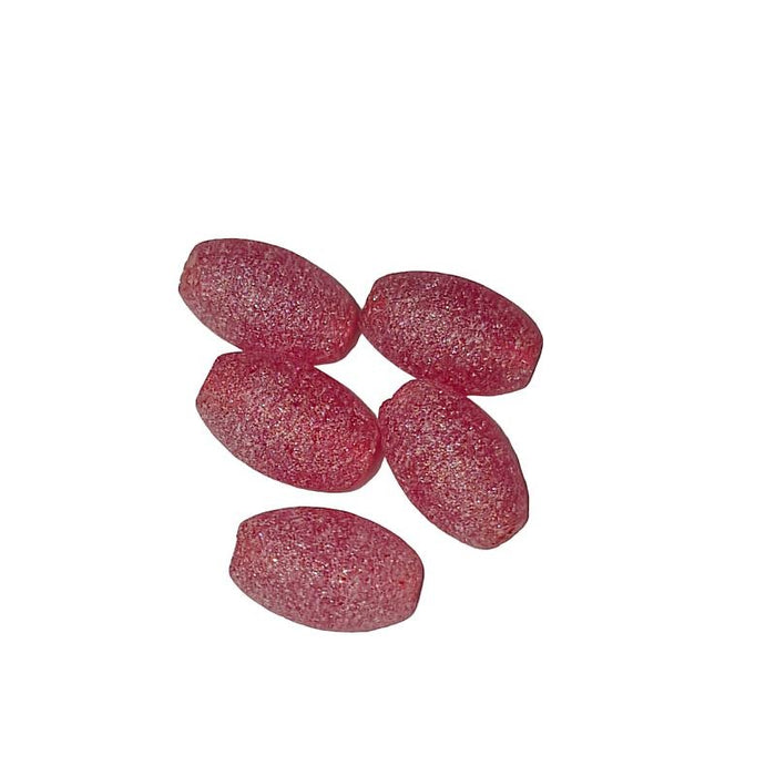 Glasperlen mit Spezial  Glitzerummantelung rot 20Stk