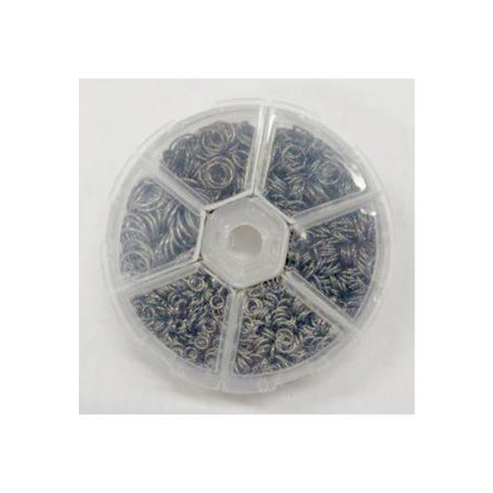 Ringli-Box m. Ringli 4-10mm platinfarben