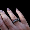 Edelstahl  Ring Schnörkel 8mm Grösse 11 (51) – Bild 2