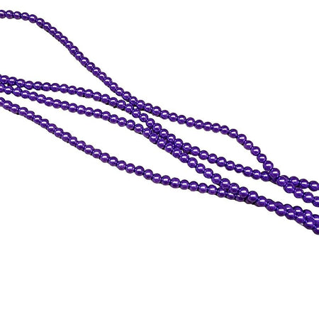 Glasperle violett Perlenschimmer 4.5mm 20Stück