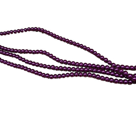 Glasperle hollunder Perlenschimmer 4.5mm 20Stück