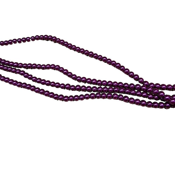 Glasperle hollunder Perlenschimmer 4.5mm 20Stück