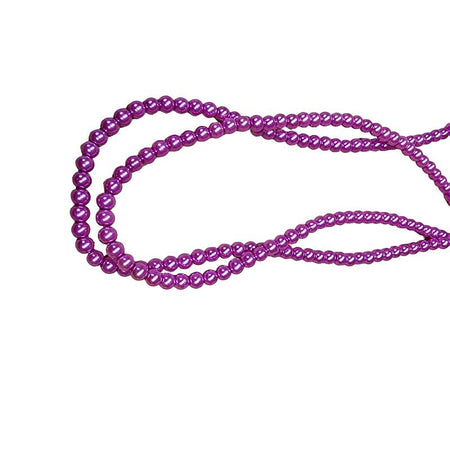Glasperle pink Perlenschimmer 4.5mm 20Stück
