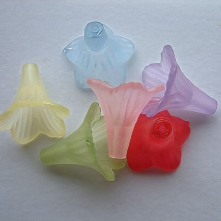 Blumen plastik mix gross frost 21x23mm 20gr.