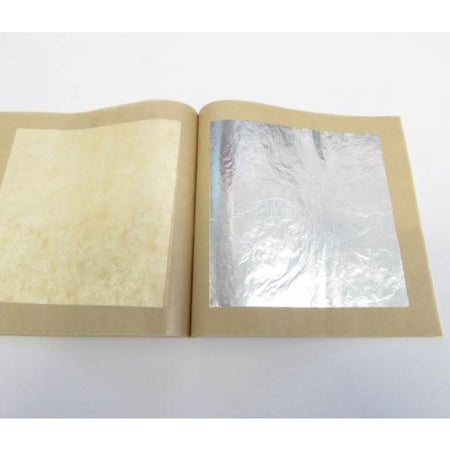 Silber Blatt  8.5x8.5cm 25 Blätter