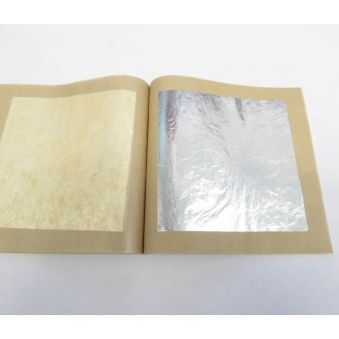 Silber Blatt  8.5x8.5cm 25 Blätter