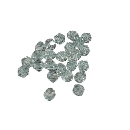 Bicone schliff Perlen eisblau 4mm  24 Stück