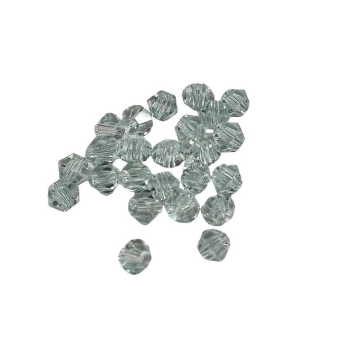 Bicone schliff Perlen eisblau 4mm  24 Stück