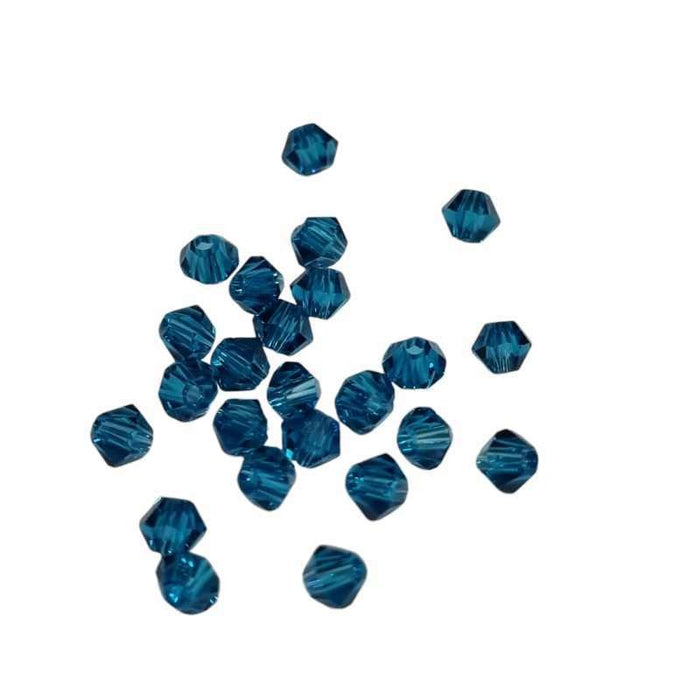 Bicone schliff Perlen jeans blau 4mm 24 Stück
