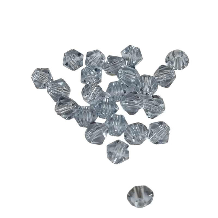 Bicone schliff Perlen hellblau 4mm 24 Stück