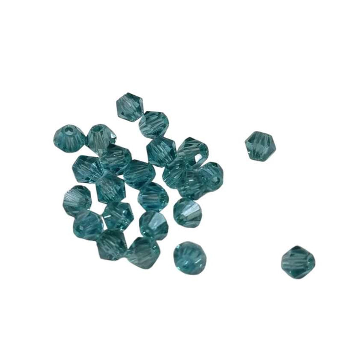Bicone schliff Perlen türkis 3mm 24 Stück