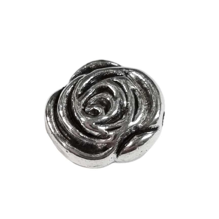 Rosenperle Metall 12x12mm 1Stk.
