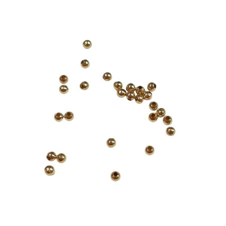 Metallperlen Edelstahl vergoldet 2mm 50Stk.