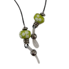 Brillenkette mit Handmade Glasperlen grün 1 Stück – Bild 2