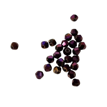 Bicone schliff Perlen violett Lüster 4mm 24 Stück