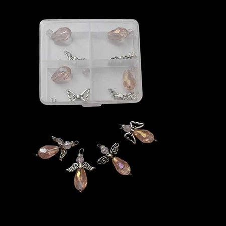 Funkel Schutz Engel Set für 4 Engel rosa
