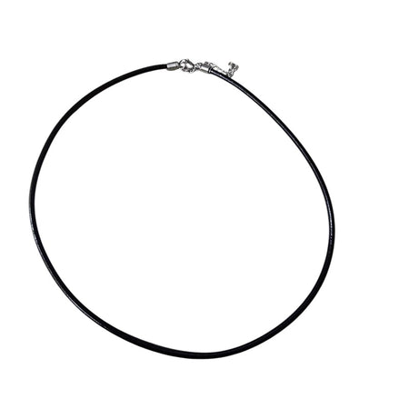 Lederkette + Edelstahl Verschluss Karabiner 45-51cm 1 Stück