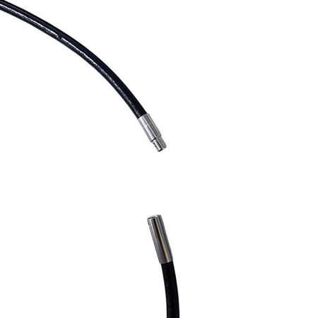 Lederkette + Edelstahl Druckdrehverschluss 3mm 46cm 1 Stück – Bild 2