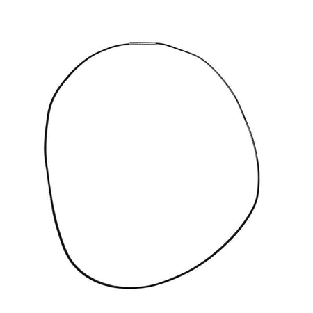 Baumwolle gew. Kette + Edelstahl Verschluss 1mm 45cm 1 Stk