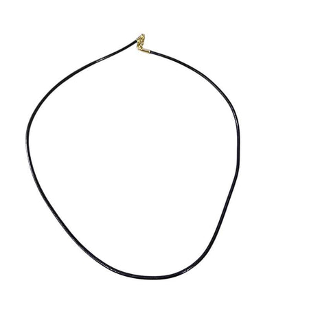 Leder-Kette  Edelstahl Verschluss golden 2mm 46.5cm 1 Stk