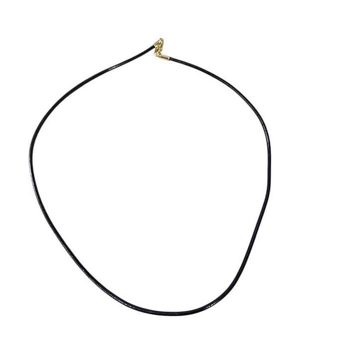 Leder-Kette  Edelstahl Verschluss golden 2mm 46.5cm 1 Stk
