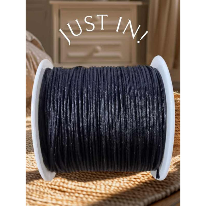 Knüpfband Nylon 0.8mm schwarz ca. 38m