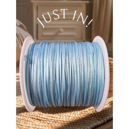 Knüpfband Nylon 0.8mm hellblau ca. 38m