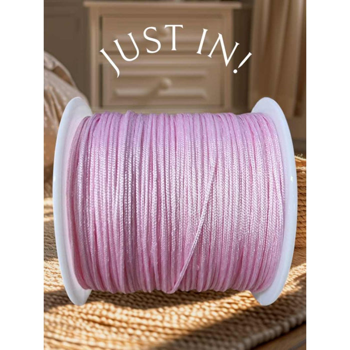 Knüpfband Nylon 0.8mm rosa ca. 38m