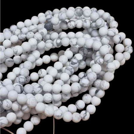 Howlite matt 4mm ca. 38cm  1 Strang