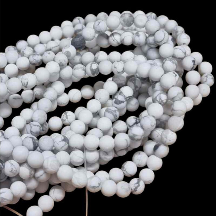 Howlite matt 4mm ca. 38cm  1 Strang