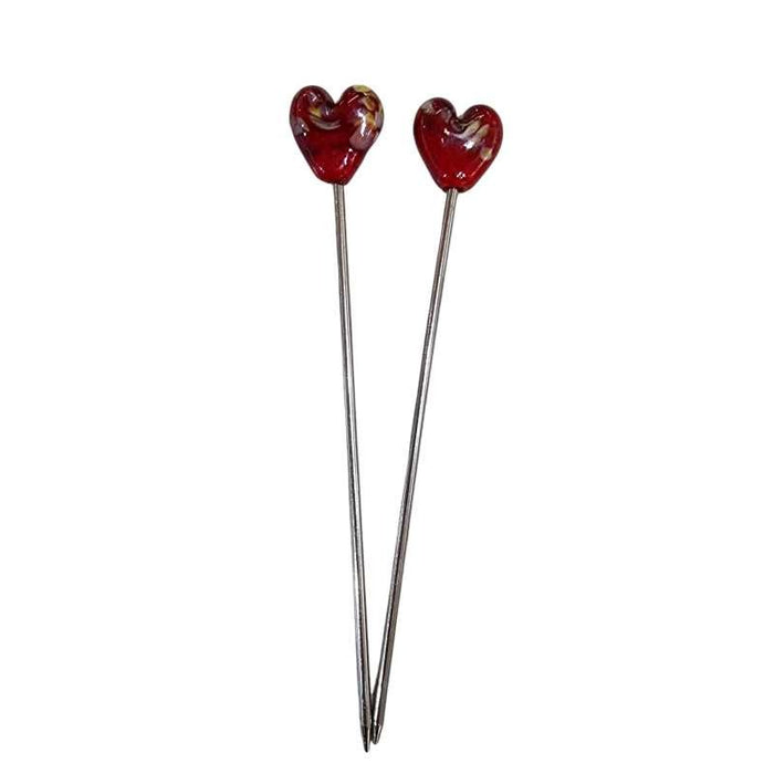 Apero Spiesse Swissmade Glasherz rot Konfetti  1 Stk.