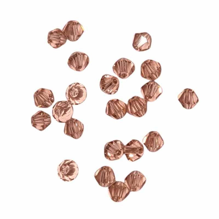 Bicone schliff Perlen helles Lachs 4mm 24 Stück