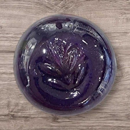 Ring Top Glas mit Stempel Purple 17.5mm